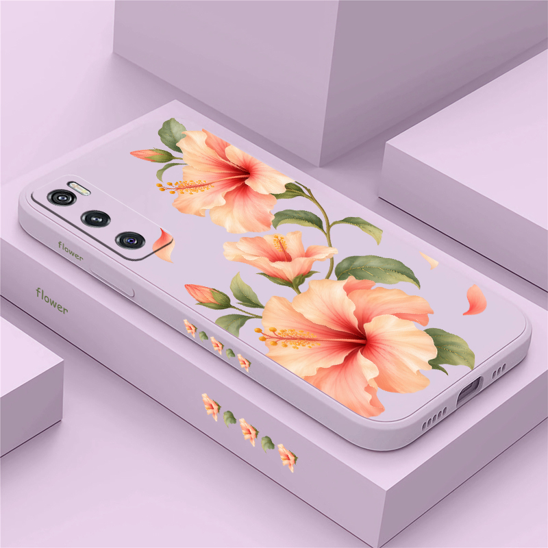 Vivo V40 - Coque à motifs de deux lys