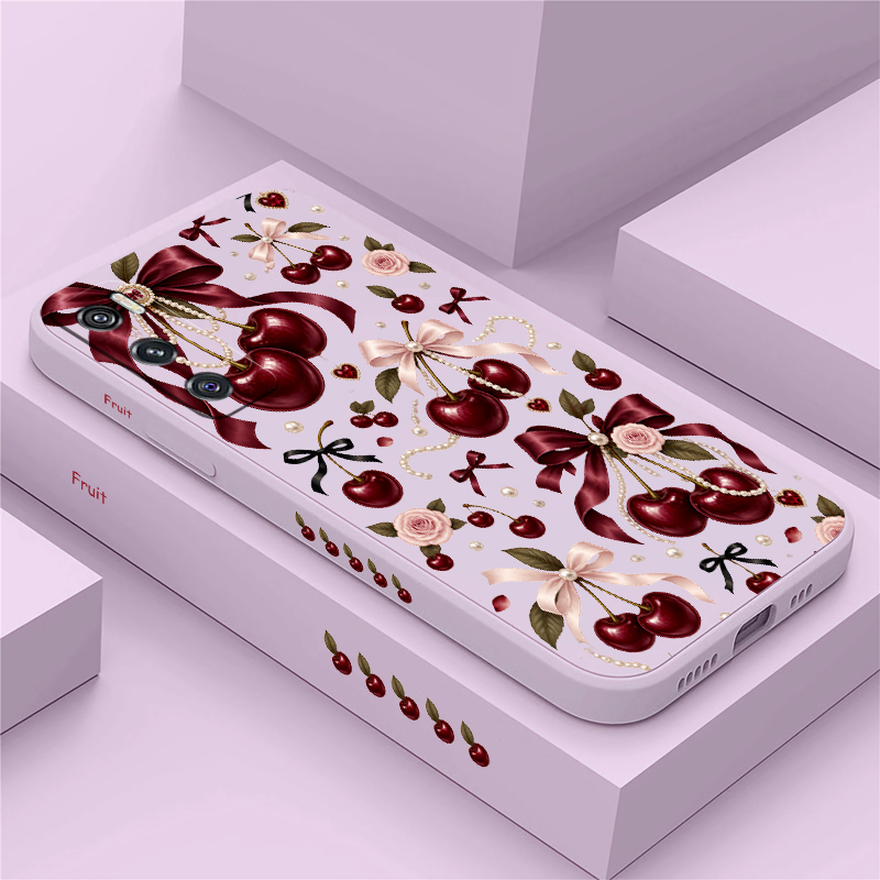 Vivo V40 - Coque rose avec nœud papillon et