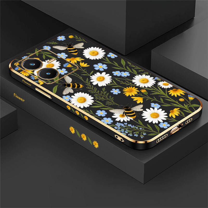 Vivo Y28 - Coque à motif d'abeille pour Vivo