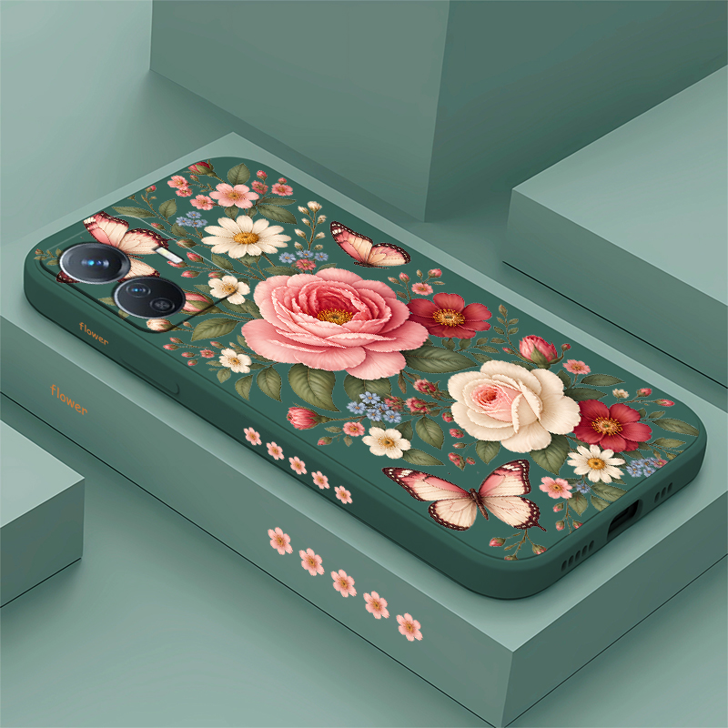 Coque à motifs de fleurs et de - Vivo Y28 avis et prix