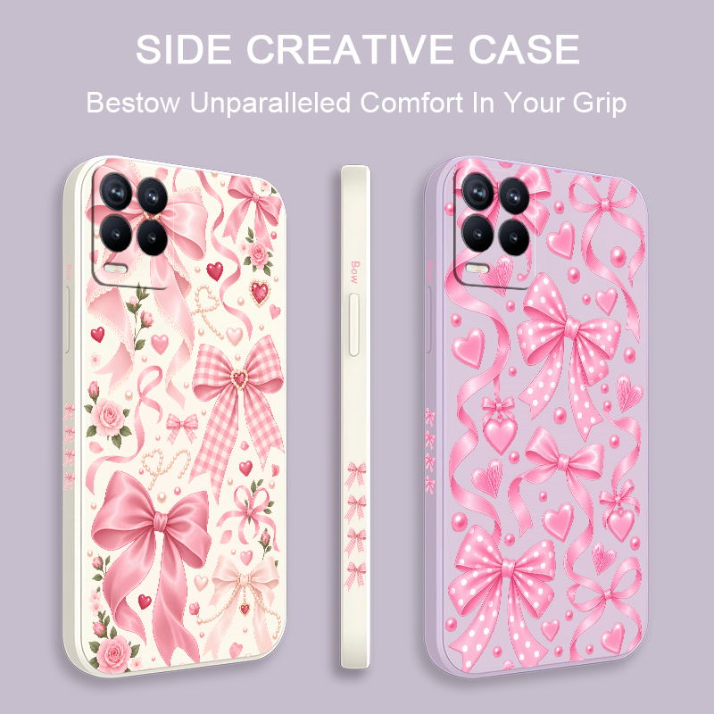 Coque souple avec nœuds roses  - Realme Note 50 avis et prix
